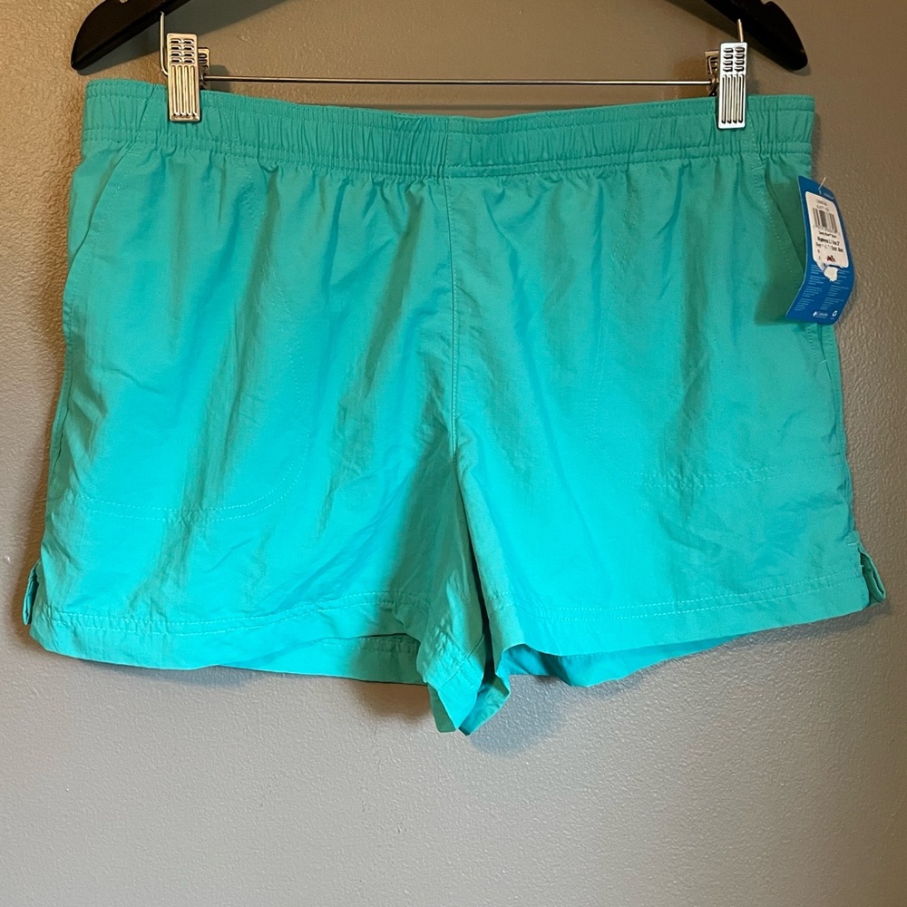 NWT Columbia Sz Large Women’s Teal Sandy River 3” Inseam Board Beach Shorts $45!
